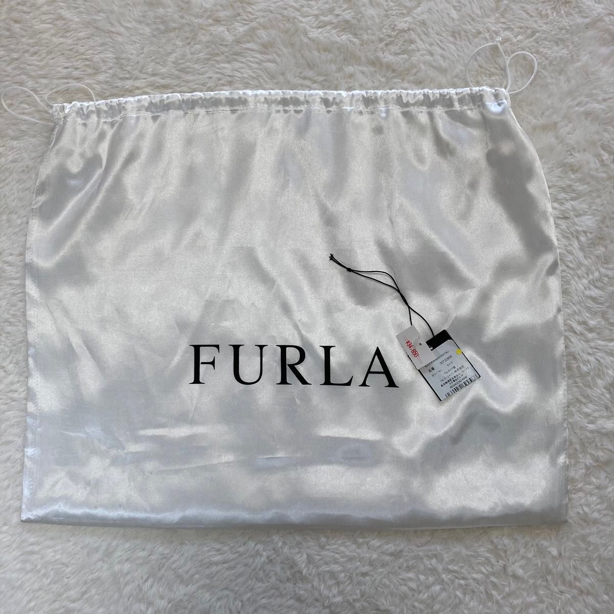 【極美品】FURLA フルラ　クロコ型押し　ハンドバッグ ビジネス　ダークブラウン