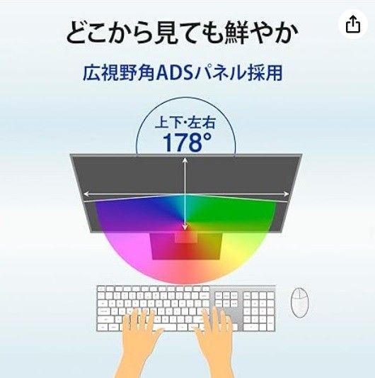 アイ・オー・データ LCD-DF241EDW-A 広視野角ADSパネル DisplayPort搭載23.8型ワイド液晶ディスプレイ