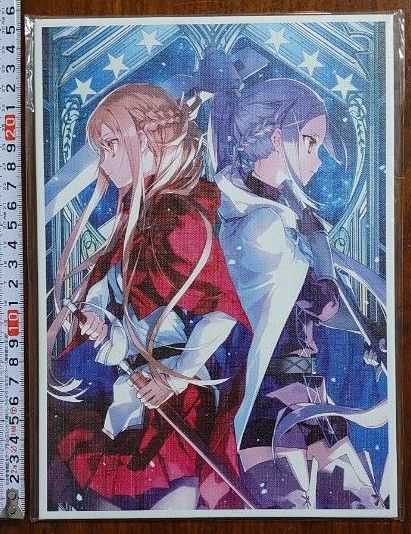 劇場版ソードアート・オンライン アスナ＆ミト B5キャンバスイラストカード 未開封品