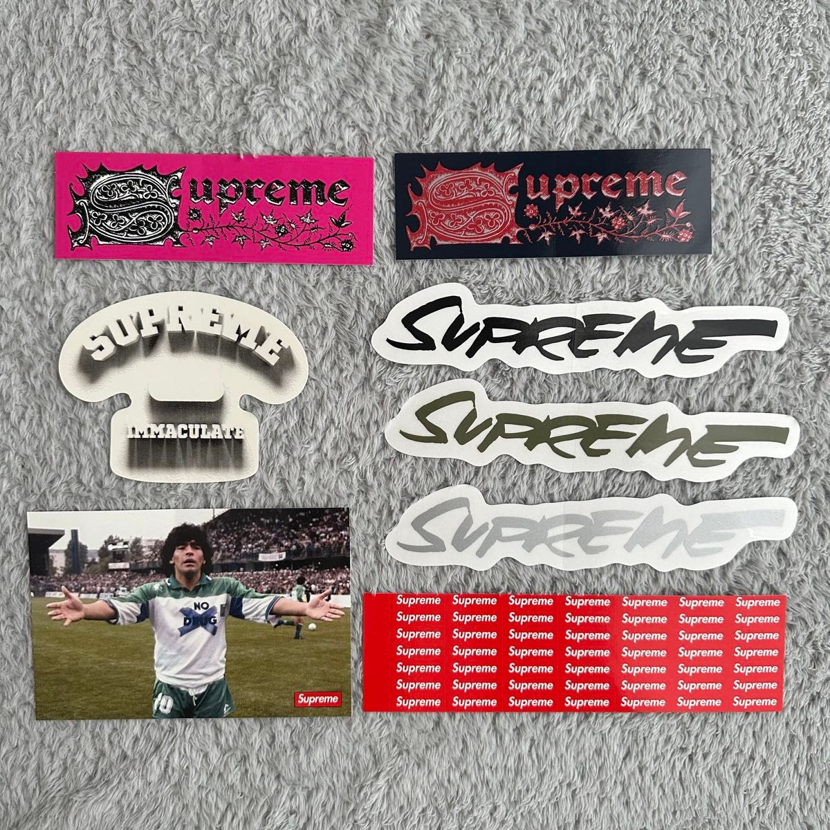 Supreme ステッカー　8枚 box logo シュプリーム maradona Futura Tee mm6 beanie