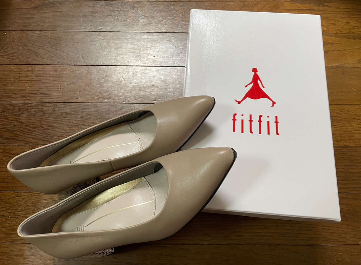 fitfit pumps 24.0 futoshi . heel ...... beige 