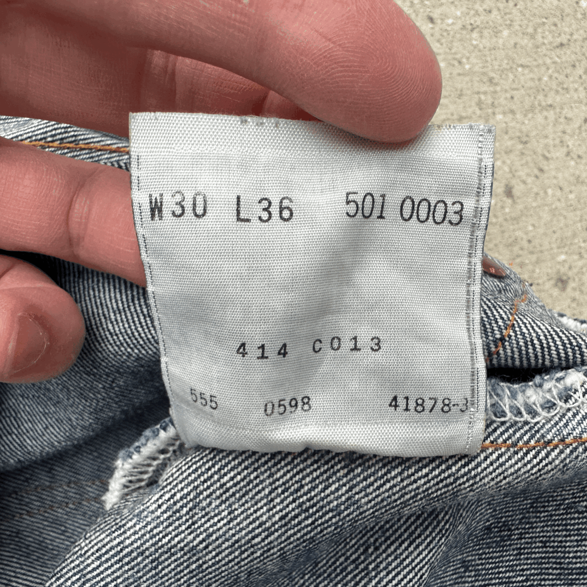 バレンシア工場製 1955年モデル LEVI’S 501XX 501-0003 W30 米国製 デニムパンツ ジーンズ 50s 55s アメリカ製 USA製 555 55501_画像10