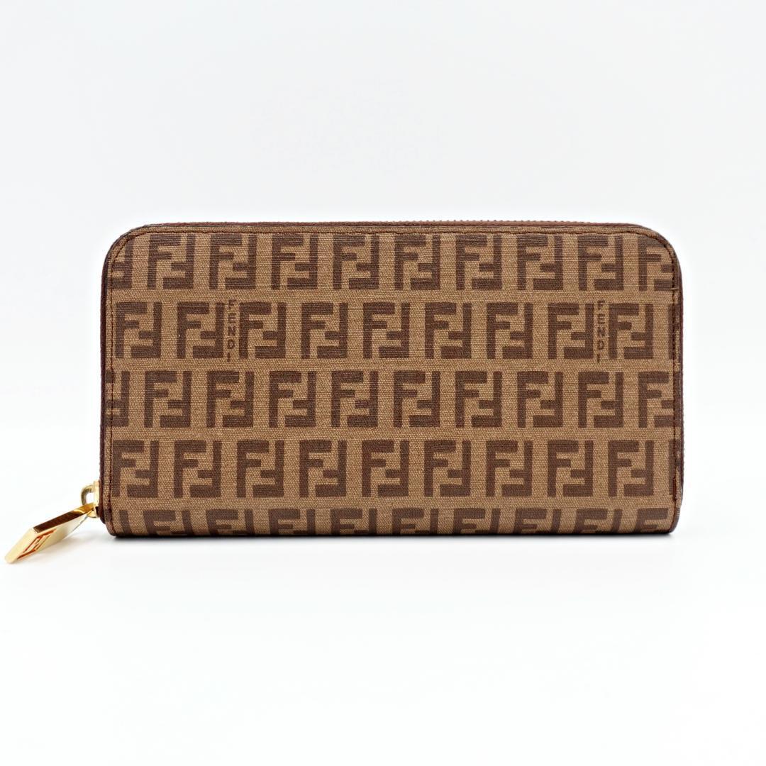 フェンディ FENDI ラウンドファスナー ズッカ 長財布 メンズ フェンディ FENDI ラウンドファスナー ズッカ 長財布 メンズ