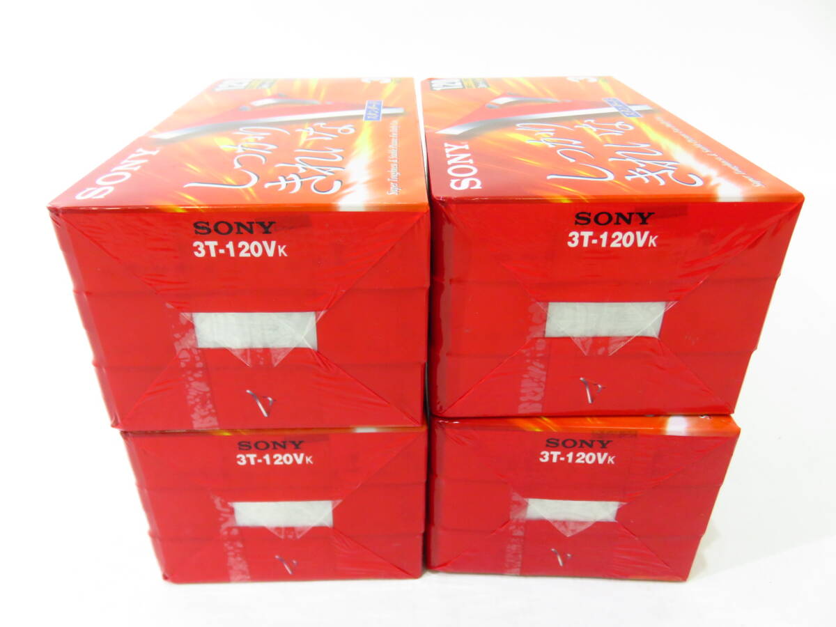n5310k 【未開封】 SONY VHS ビデオテープ 3パック 4本まとめ スタンダード 3T120VK [105-000100]_画像4