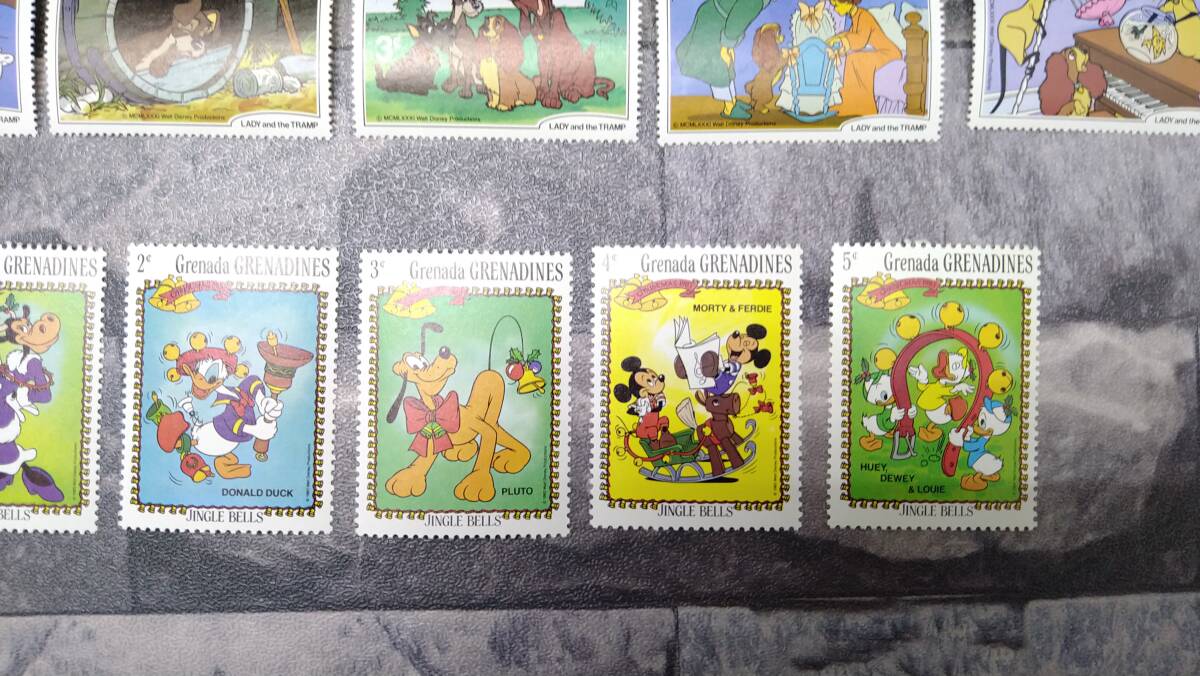 k1345 【未使用】 外国切手 グレナダ・グレナディーン ディズニー まとめて 19枚 クリスマス 1980 1981 1983 コレクション 60サイズ発送_画像6