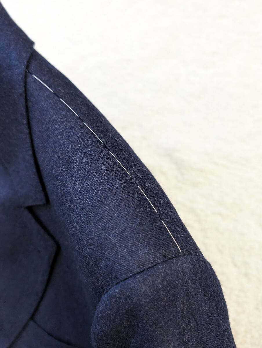 21AW Brunello Cucinelli ウール スーツ 48 ネイビー / 2021AW ブルネロクチネリ セットアップ ジャケット パンツの画像4