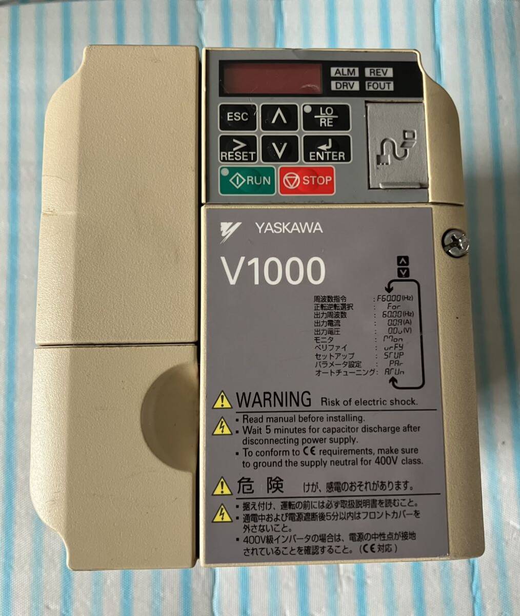 通電確認済　YASKAW インバータ CIMR-VA2A0012BAA_画像2