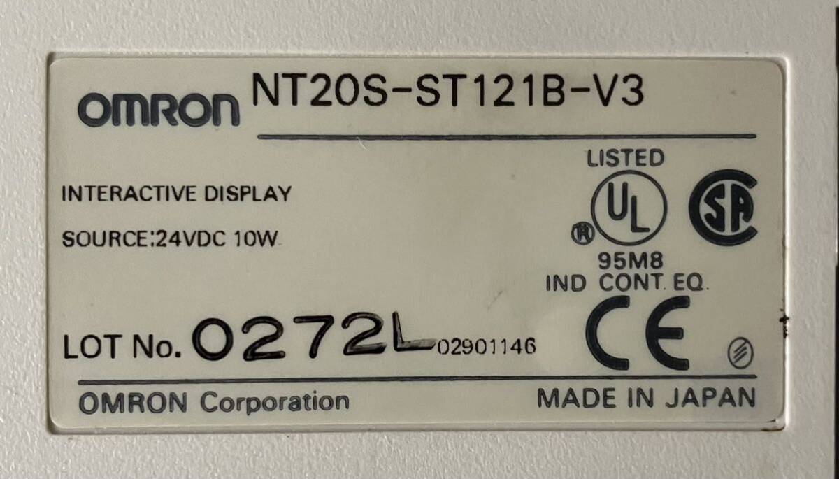 通電確認済　OMRON NT20S-ST121B-V3_画像3