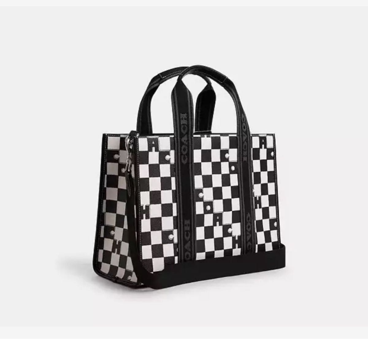 新品新作 COACH スミス トート・チェッカーボード プリントCR101 新品新作 COACH スミス トート・チェッカーボード プリントCR101