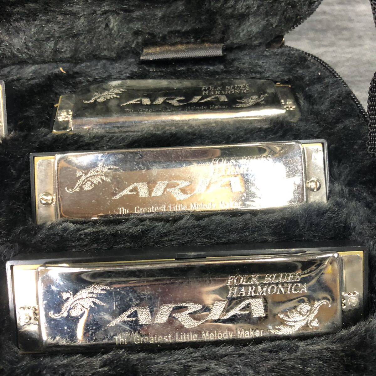 wakwak1 jpy! ARIA harmonica 7ps.@ hard case 