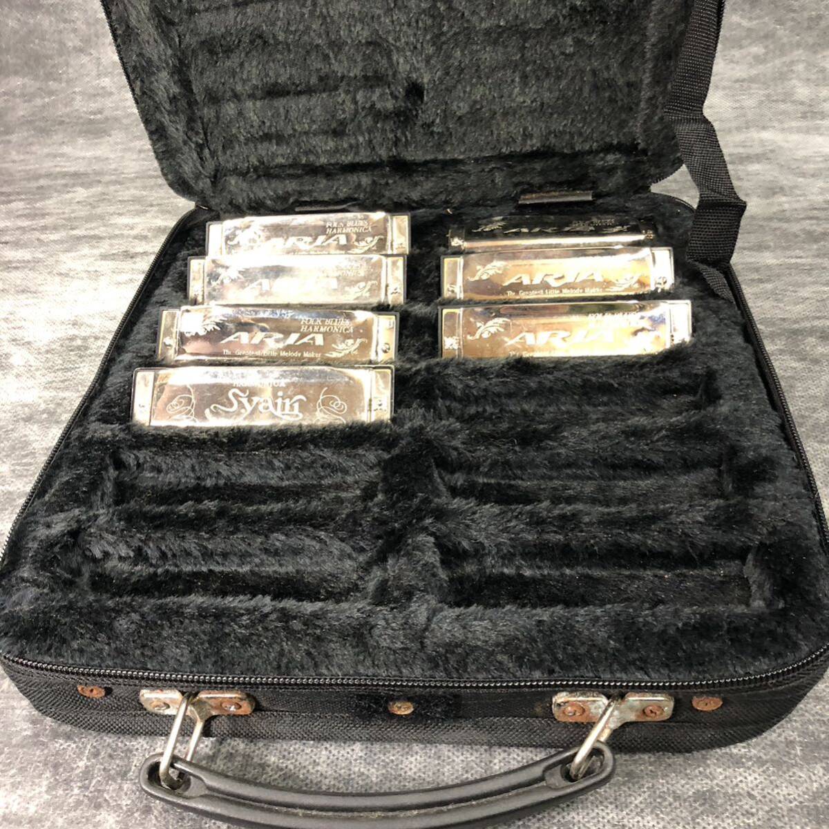 wakwak1 jpy! ARIA harmonica 7ps.@ hard case 