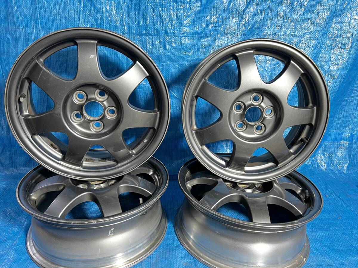 中古 トヨタ プリウス ホイール 16×6jj45 グレー jドット ZM専用 ホイール 7穴 16インチ_画像1