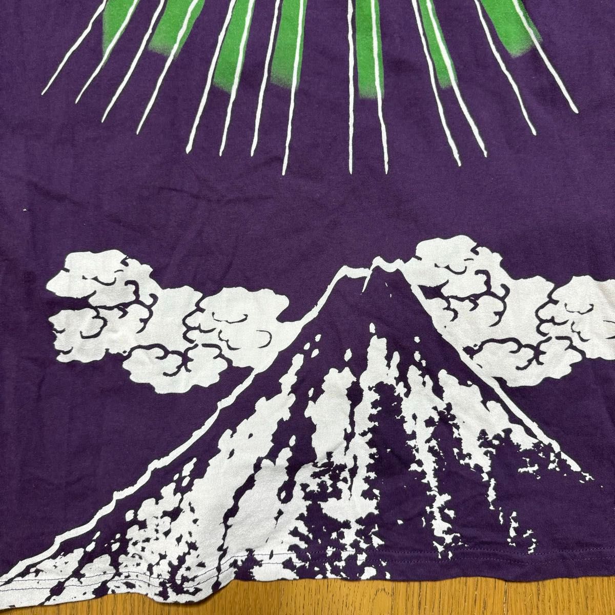 参丸一　サンマルイチ　バンザイカエル　和柄Tシャツ　半袖　富士山　紫