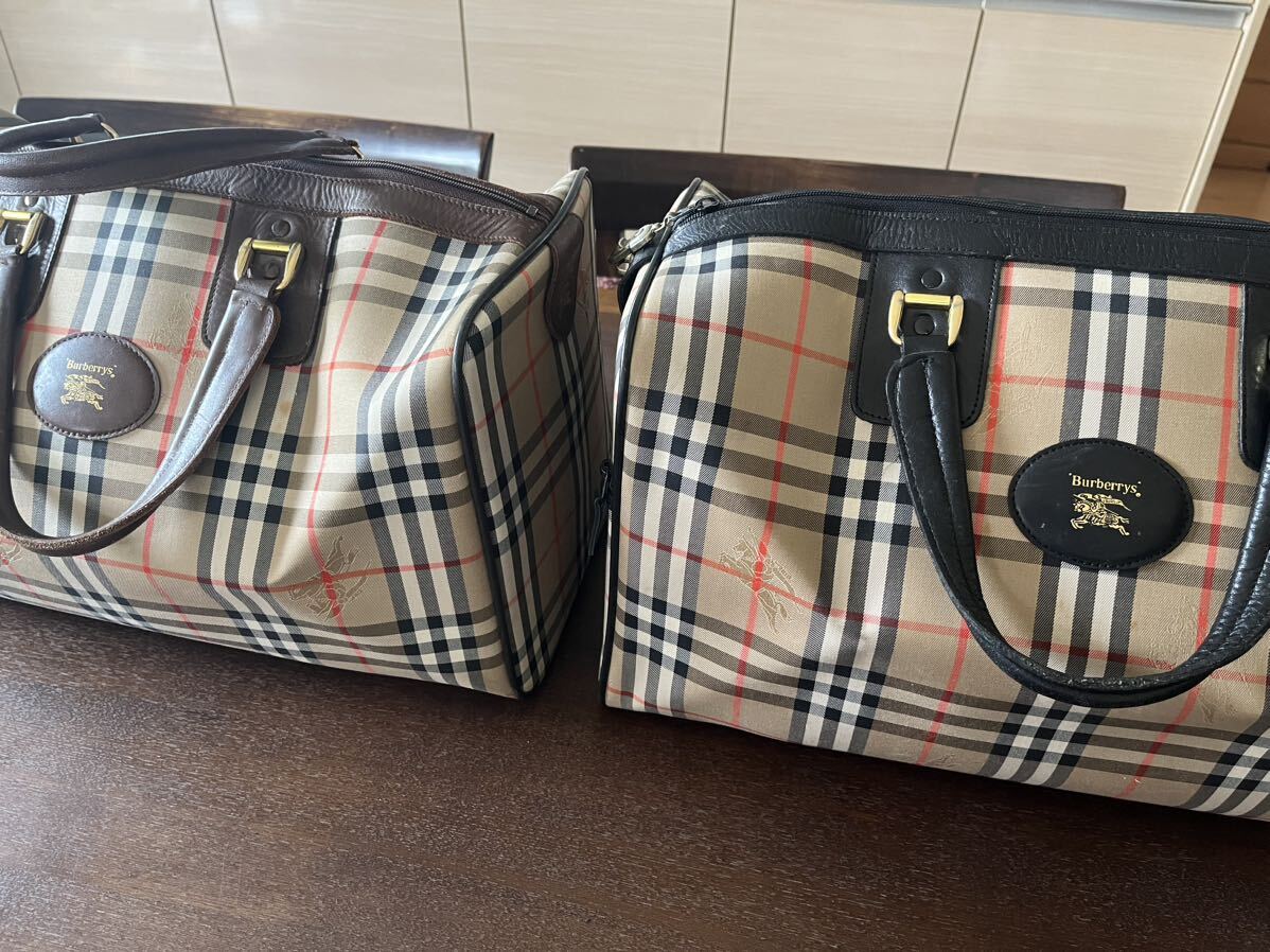 【２個セット】ボストンバッグ BURBERRY バーバリー 中古品_画像1