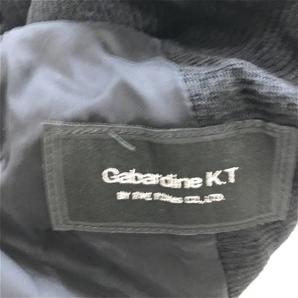 GABARDINE K.T ギャバジンケーティー レディース ビッグカラー やや薄手 ジャケット 春秋 日本製 裏地 11 黒_画像2