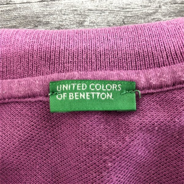 UNITED COLORS OF BENETTON ベネトン メンズ 半袖ポロシャツ 紫_画像2