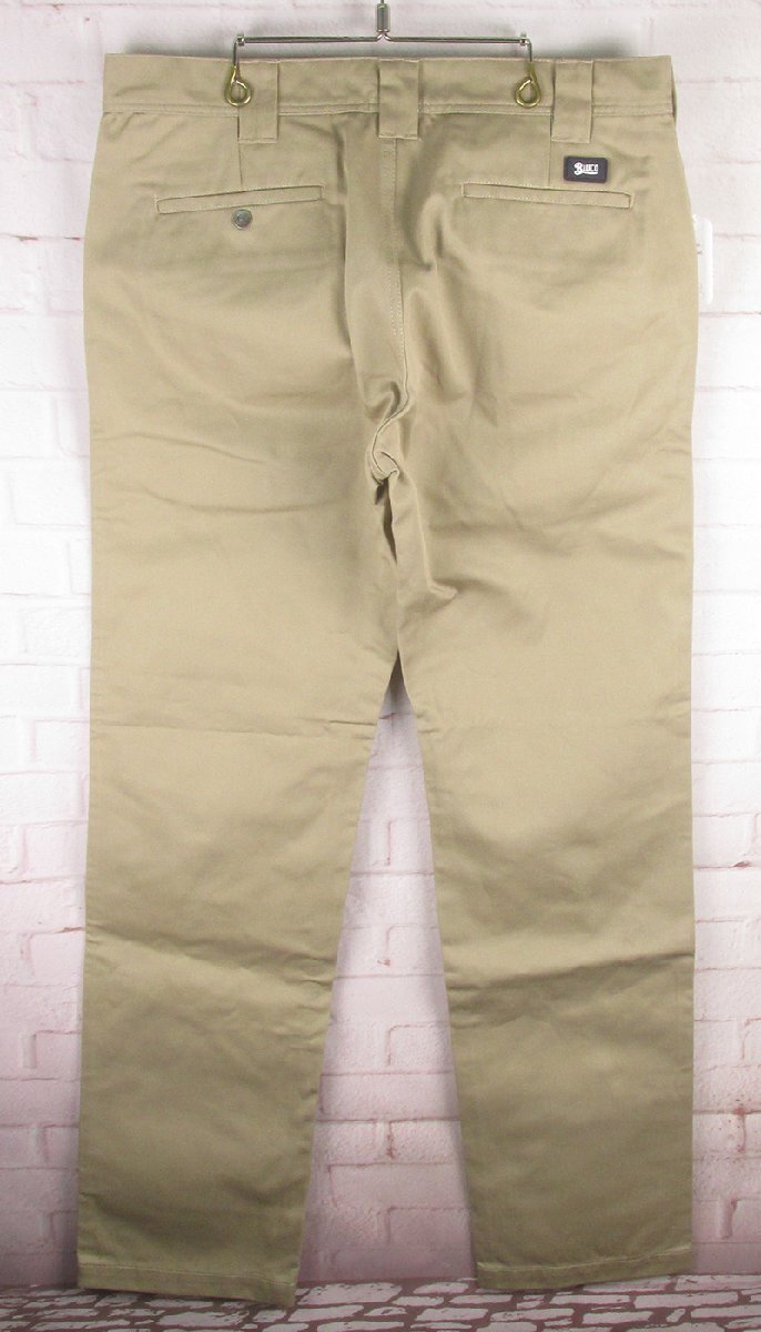 YP18559 BLUCO ブルコ SLIM WORK PANTS スリムワークパンツ OL-063 XX-LARGE 未使用 カーキ_画像4