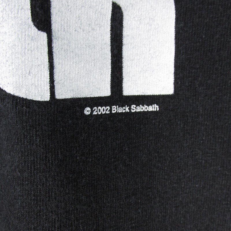 ST10504 00s Black Sabbath ブラックサバス Tシャツ 2002 TENNESSEE RIVER ロックT ブラック XL（クリックポスト可）の画像5