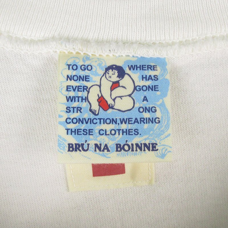 ST10468 BRU NA BOINNE ブルーナボイン Tシャツ 子煩悩レスラー 8998 L 未使用 ホワイト系（クリックポスト可）_画像3
