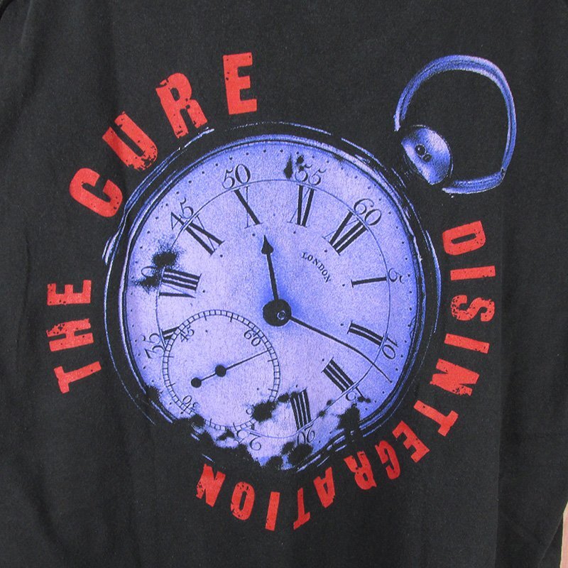 ST10596 80s THE CURE ザ・キュアー Tシャツ BROCKUM USA製 1989 ロックT ブラック ONE SIZE FITS ALL（クリックポスト可）_画像6