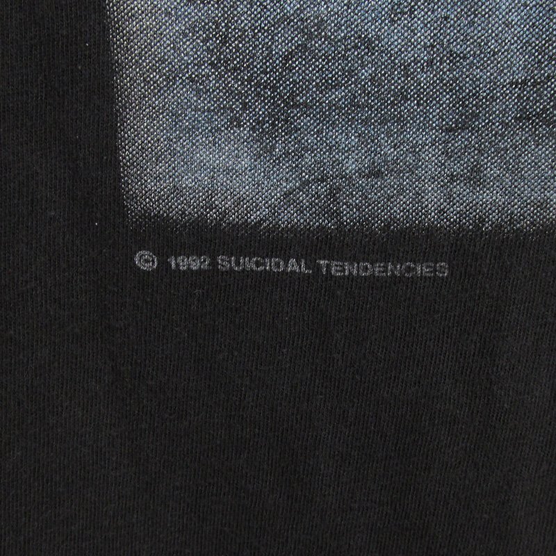 ST10602 90s SUICIDAL TENDENCIES スーサイダルテンデンシーズ 93ヨーロッパツアーTシャツ ロックT 1992 ブラック_画像5