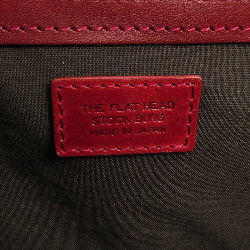 YO17045 THE FLAT HEAD Flat Head STOCKBURG leather body bag red beautiful goods 