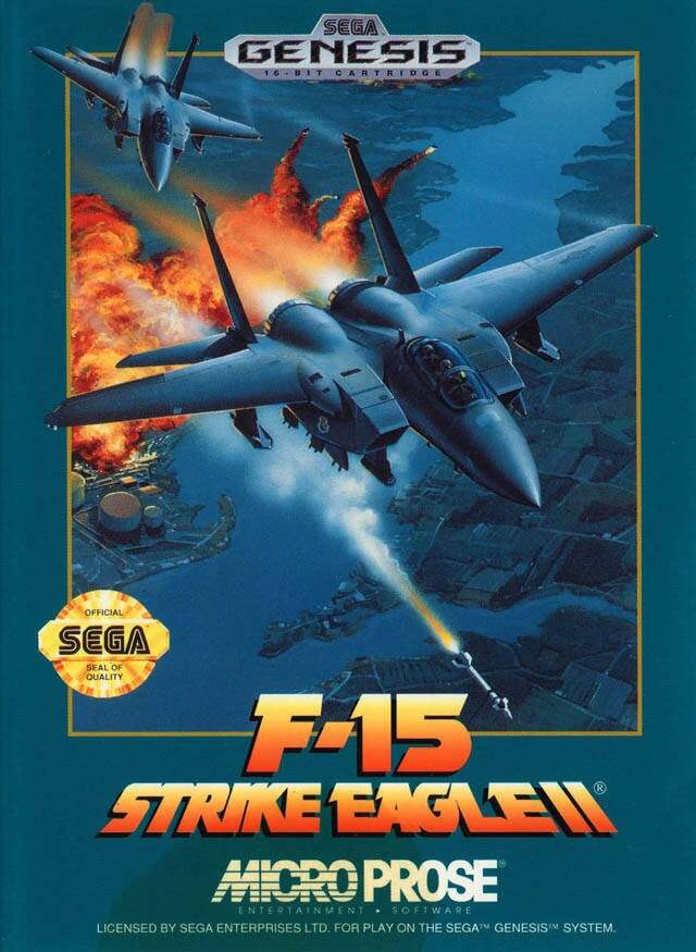 送料無料 北米版 海外版メガドライブ F-15 ストライク イーグル II GENESIS F-15 Strike Eagle II ジェネシス _画像1