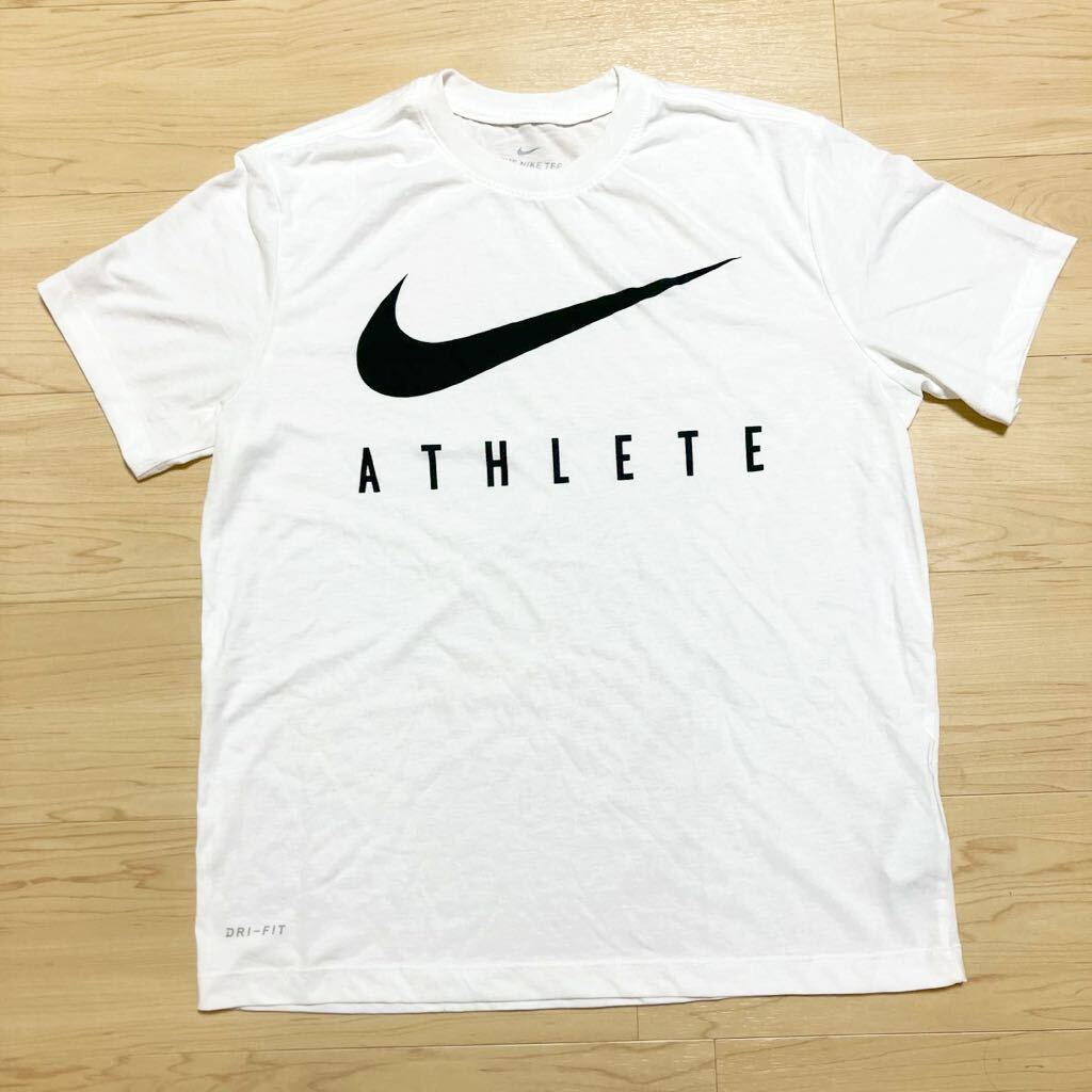 NIKE Tシャツ 半袖 ナイキ 半袖Tシャツ 白 ホワイト クルーネックL_画像1