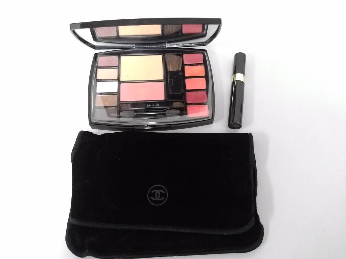 [ прекрасный товар ]CHANEL Chanel путешествие макияж Palette др. cosme итого 6 позиций комплект / тушь для ресниц / тени для век / блеск для губ / помада /LIA54