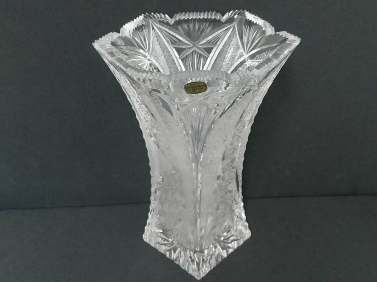 [ новый товар ]BOSPORUS CRYSTAL Boss polas crystal цветок основа / crystal стекло / ваза / ваза для цветов / высота примерно 26cm/ интерьер / Турция производства /LYX37-8