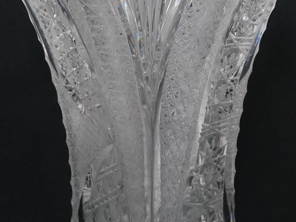 [ новый товар ]BOSPORUS CRYSTAL Boss polas crystal цветок основа / crystal стекло / ваза / ваза для цветов / высота примерно 26cm/ интерьер / Турция производства /LYX37-8