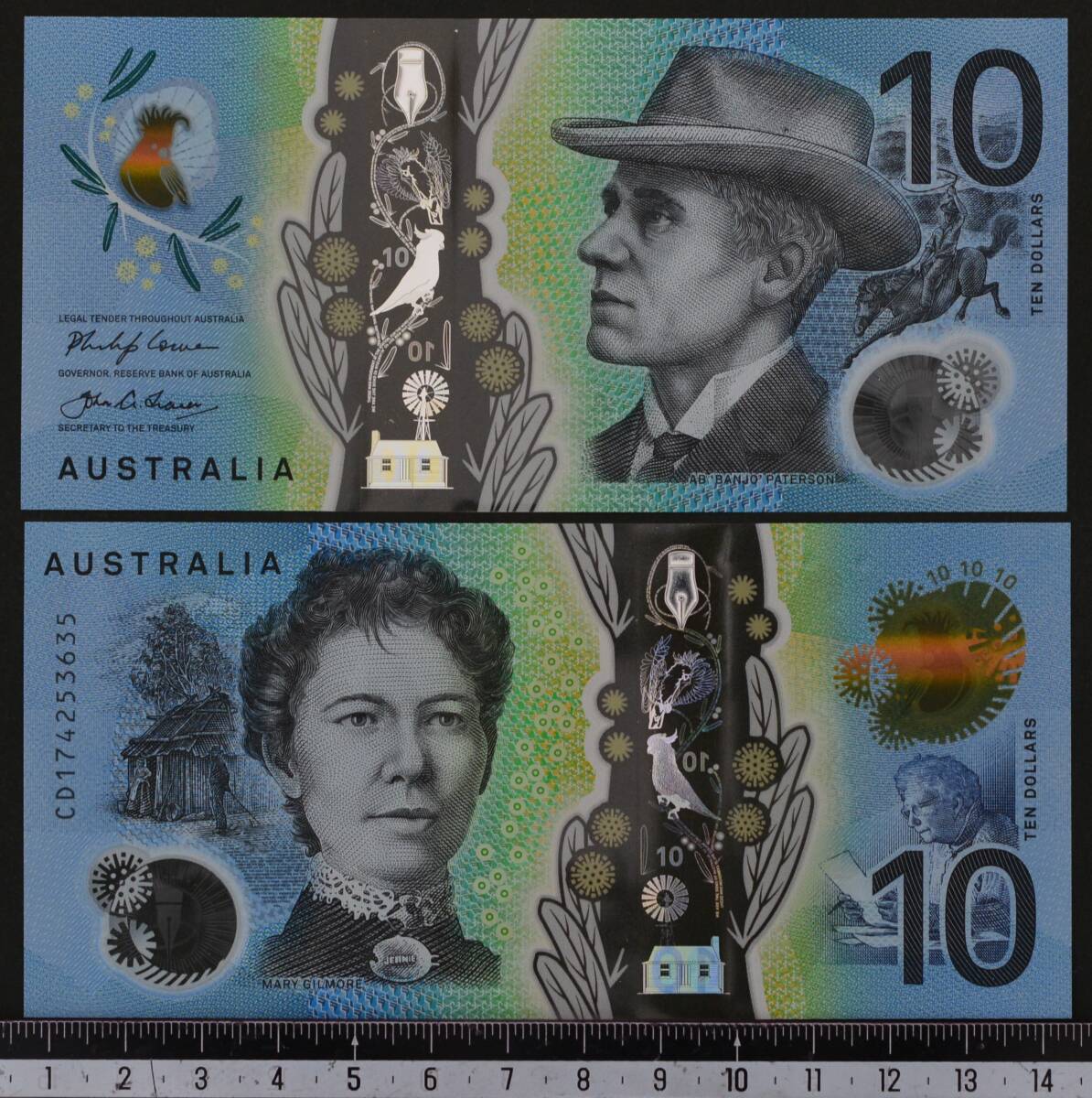 外国紙幣 オーストラリア 2017年 未使用 10ドル ポリマー_画像1