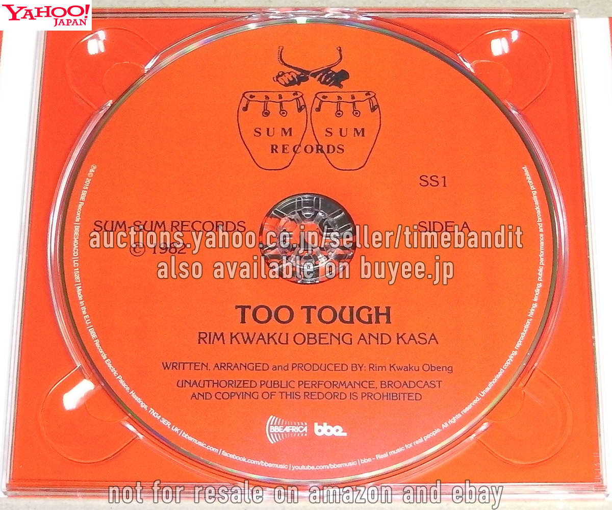 中古輸入CD Rim And Kasa / Rim And The Believers Too Tough [Compilation 2015][BBE340ACD] Rim Kwaku Obeng BBE Africa