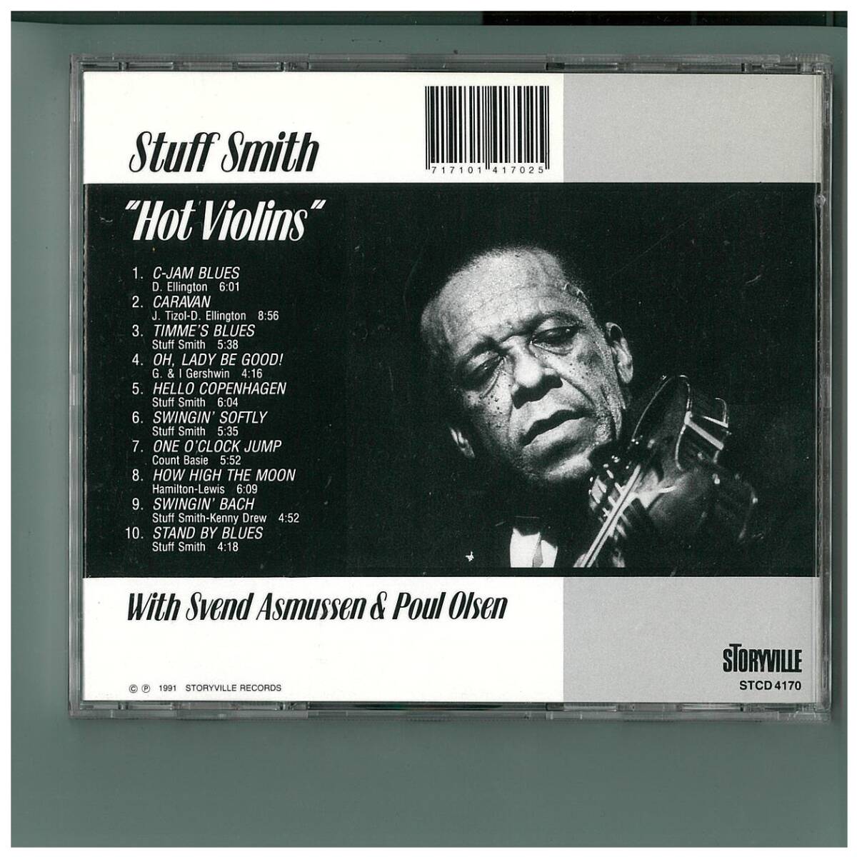 CD☆Stuff Smith☆Hot Violins☆Svend Asmussen & Poul Olsen☆STCD 4170の画像2