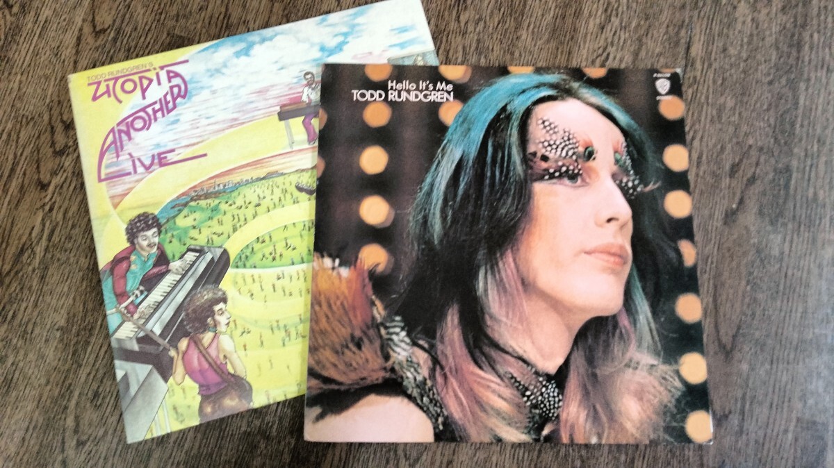 TODD RUNDGREN. UTOPIA. 国内盤独自ジャケ他 LP2枚、ハローイッツミー他、トッドラングレンの画像1