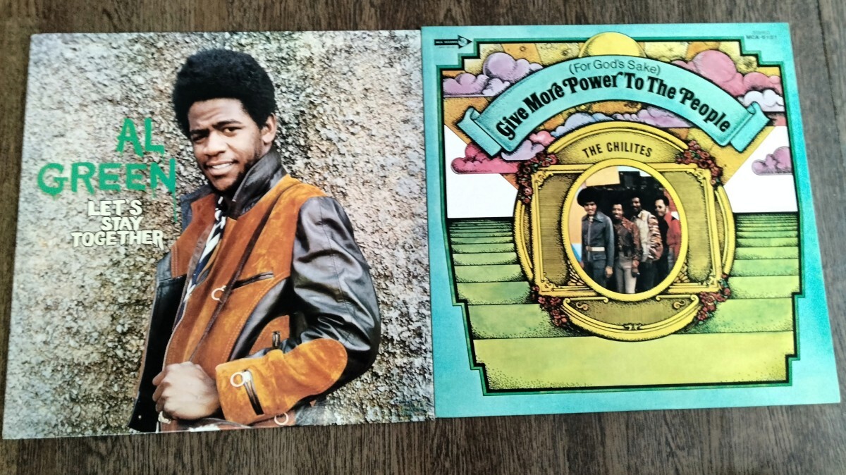 AL GREEN. let's stay together. THE CHILITES.国内盤LP、＋おまけ2枚.アル グリーン. カーティスメイフィールド、チライツ他_画像1