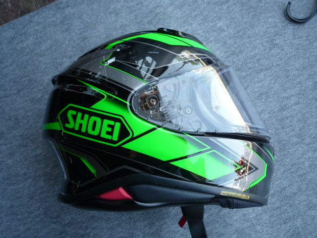 SHOEI ショウエイ　フルフェースヘルメット　Z-8　サイズ　L　59cm グリーン　中古品_画像1