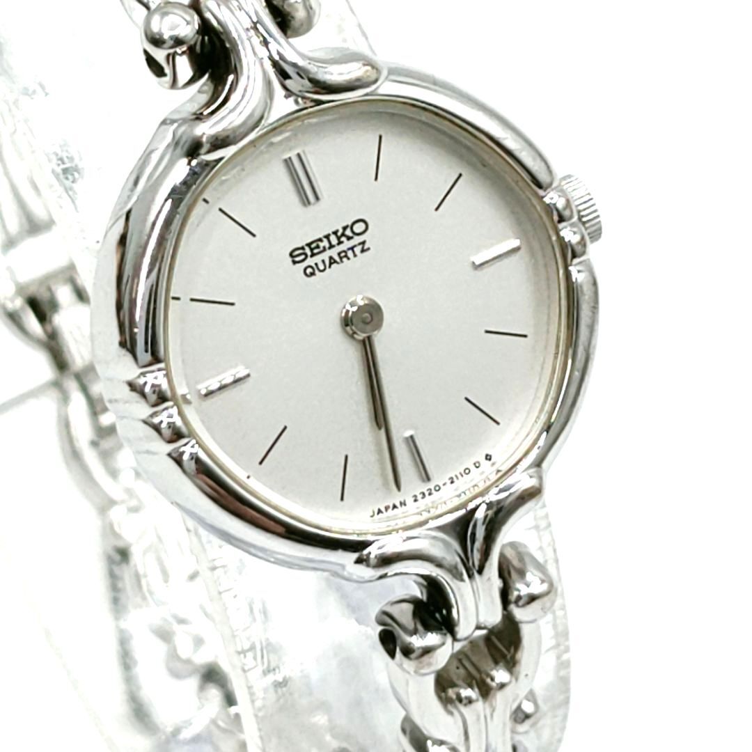 【電池切れ】SEIKO　セイコー　クォーツ腕時計　レディース　シルバー文字盤　レディース　2320-6090