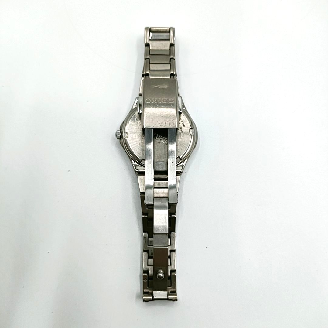 【不動】SEIKO　セイコー SOLAR TITANIUM V182-0AA0 ソーラーチタニウム レディース腕時計　シェル文字盤　ケース：3.0_画像6