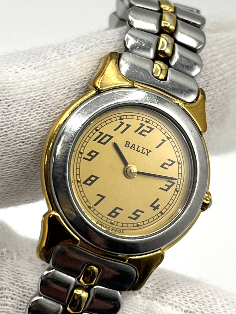 [ разряженная батарея ]BALLY Bally кварц наручные часы Gold циферблат женский комбинированный кейс :2.0
