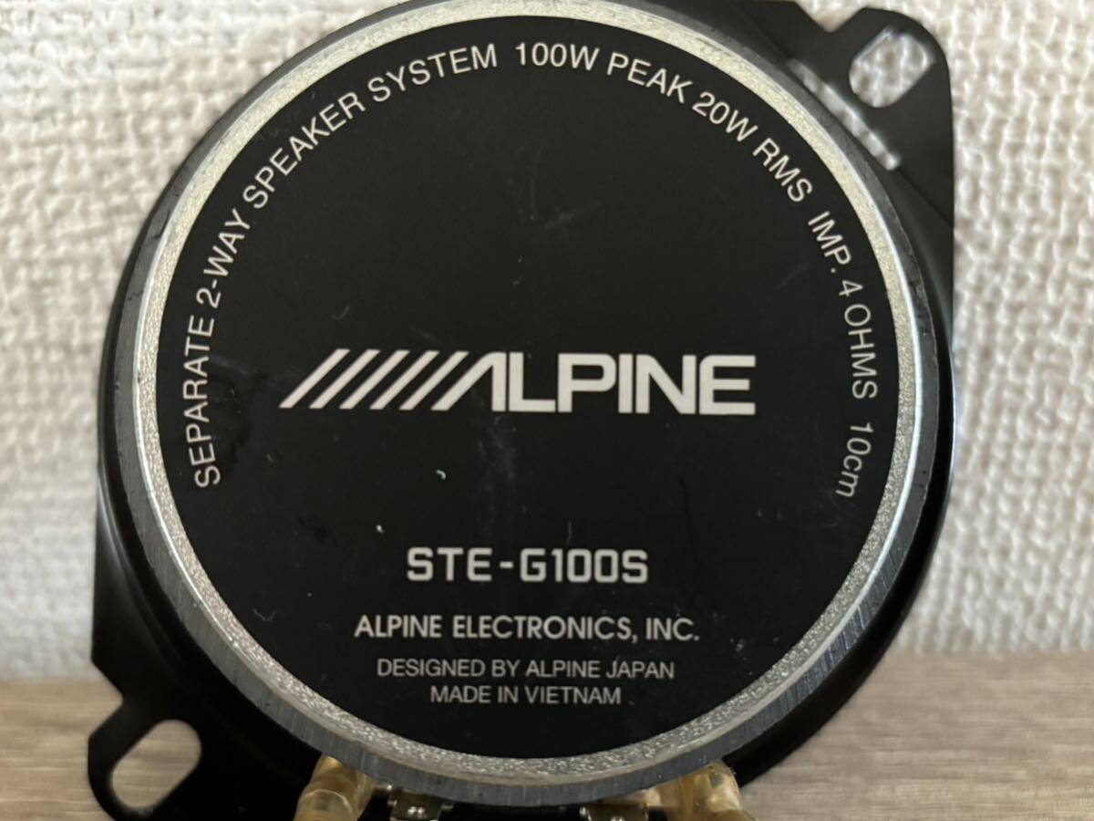 *ALPINE Alpine STE-G100S 10cm динамик высокочастотный динамик высокочастотный динамик сеть имеется кроссовер комплект Jimny JB23W *