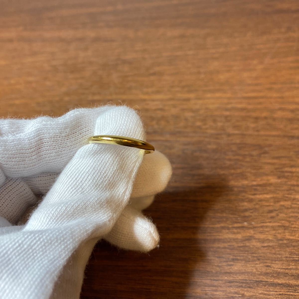 A594/[ б/у товар ]FENDI кольцо кольцо жемчуг имеется мода Fendi аксессуары Gold кольцо аксессуары FENDI Logo 