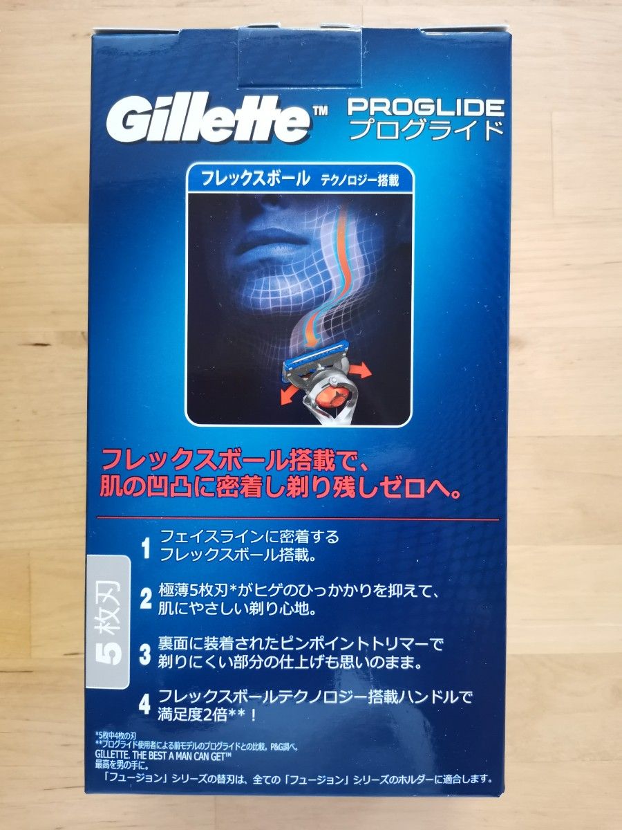 【新品未使用】Gillette ジレット　フュージョン5+1プログライド 替刃 6個　マニュアル　フレックスボール