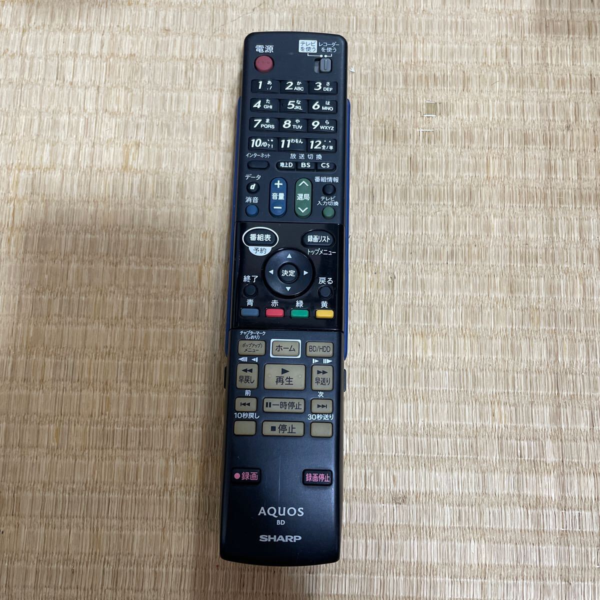 動作確認済み【SHARP】◆AQUOS◆ GA955PA BD TV テレビリモコン シャープ アクオス 中古の画像1