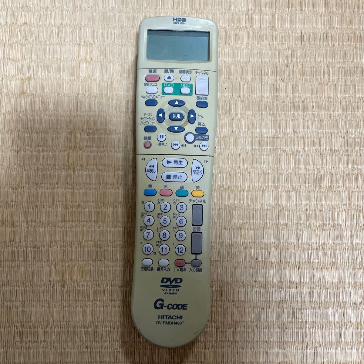 【HITACHI】◆DV-RMDH400T◆ TV DVD HDD テレビリモコン 日立 # 中古 動作確認済み_画像1