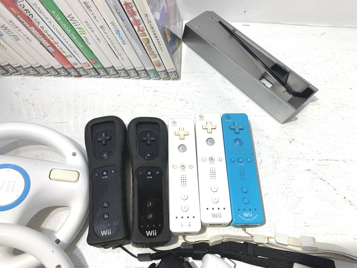 【ジャンク品/100】Wii 本体 周辺 コントローラー ソフト まとめ ドンキーコング マリオカート 他の画像3