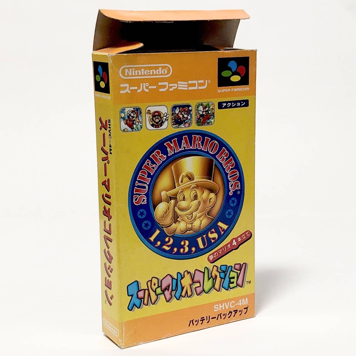 スーパーファミコン スーパーマリオコレクション 箱説付き 痛みあり カード有 Nintendo Super Famicom Super Mario All-Stars CIB Tested_画像2