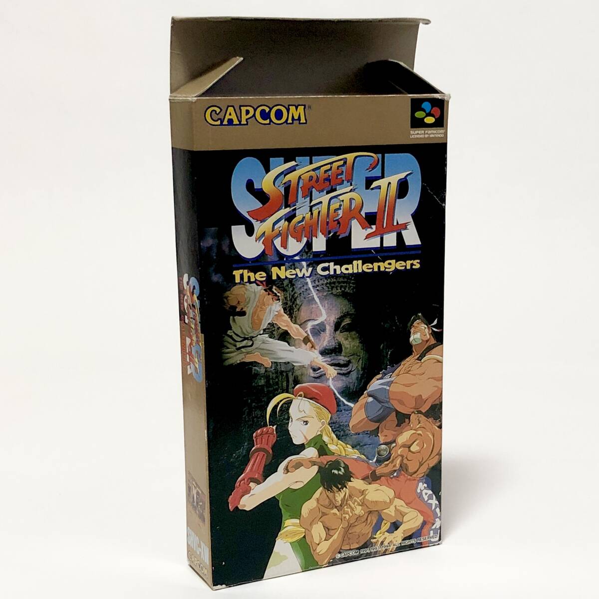 スーパーファミコン スーパーストリートファイターⅡ 箱説付き 痛みあり Nintendo Super Famicom Super Street Fighter Ⅱ CIB Tested_画像2