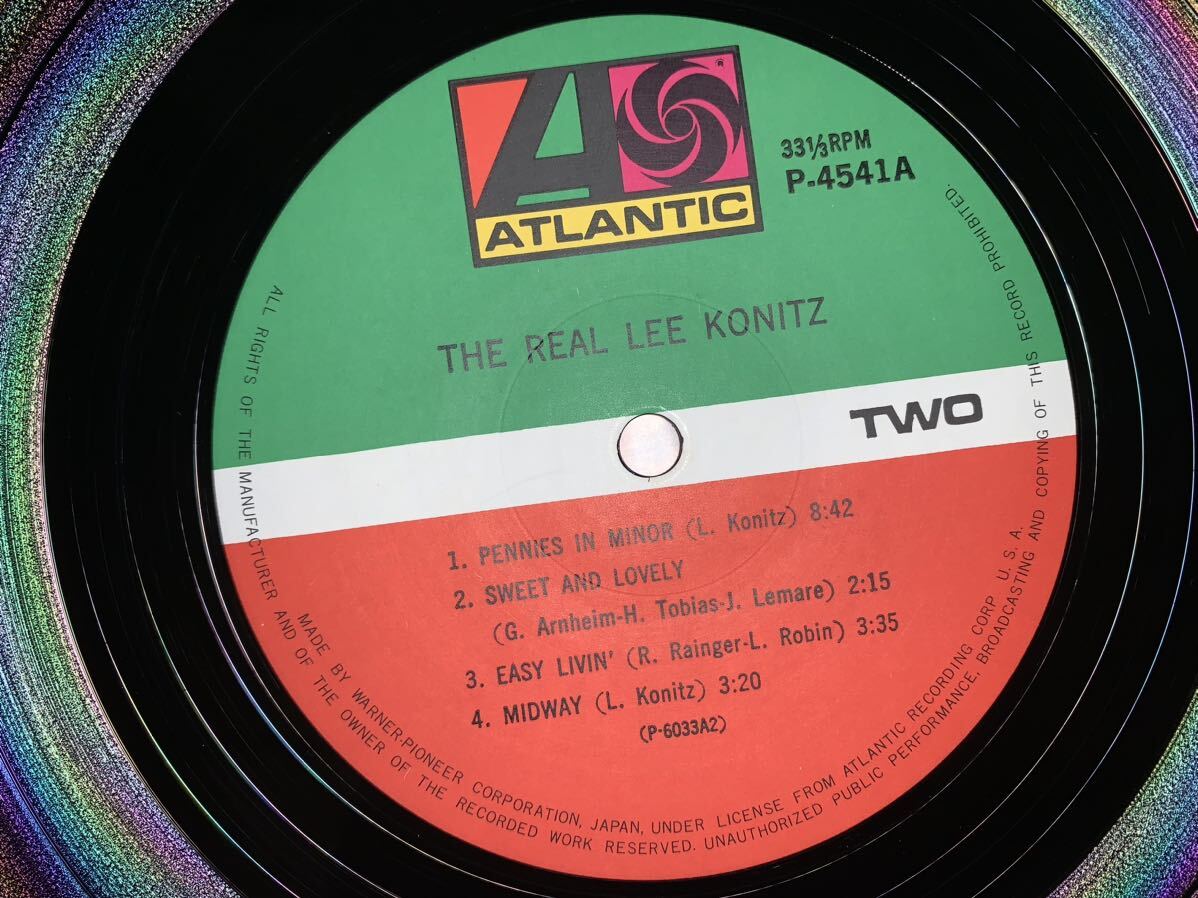 THE REAL LEE KONITZ＊帯付き＊P-4541A＊即決アリの画像4
