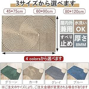 玄関マット 北欧 室内 屋外 泥 砂落とし 水や日差しに強く お手入れ簡単 水洗い pvc 玄関 マット 風水 おしゃれ 玄関外マ_画像2